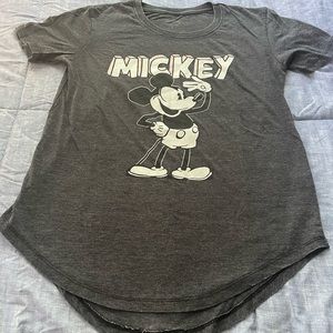 Kids Gray Mickey Mouse T-Shirt Size 8